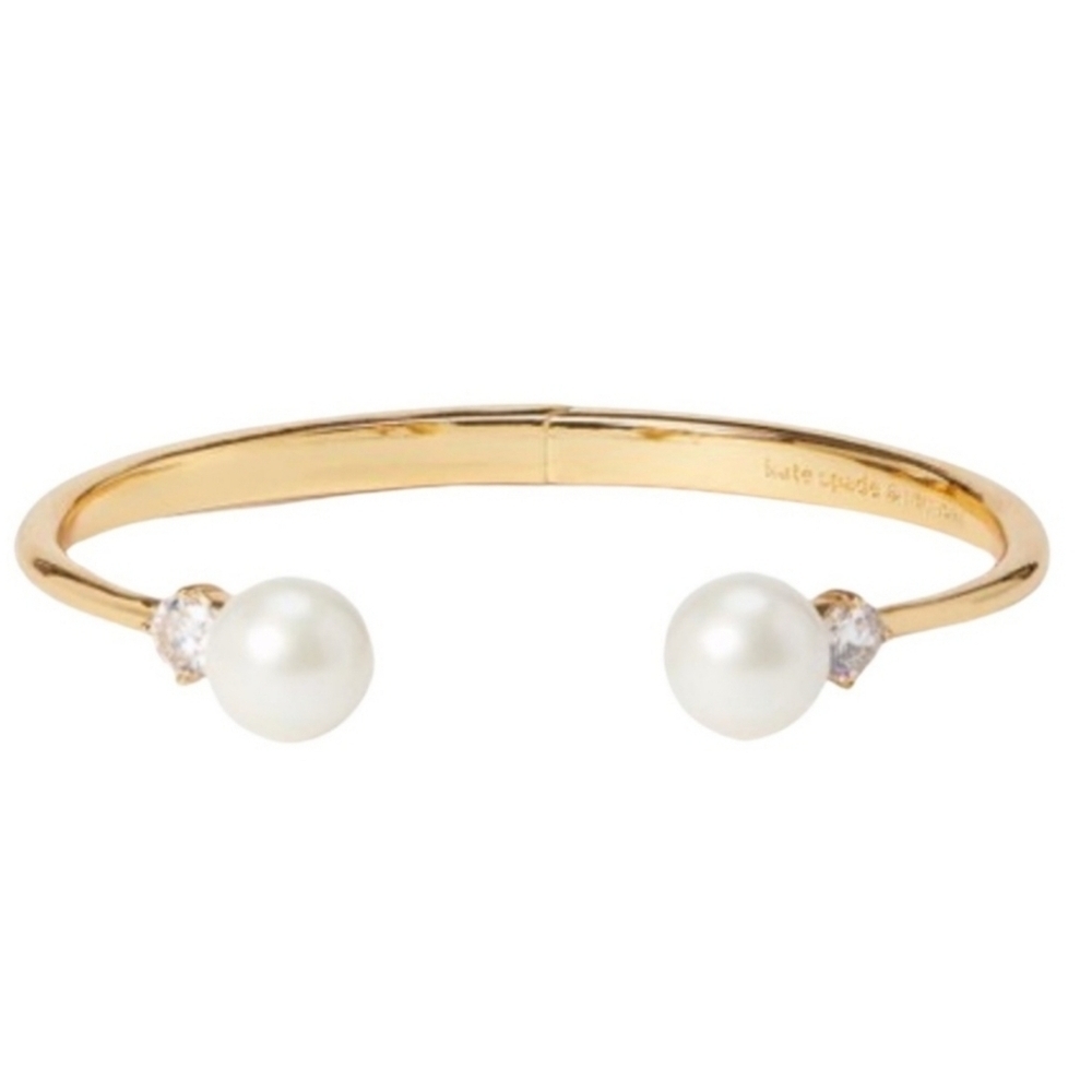 🤍🔹️KATE SPADE 🔹️ Pearls of Wisdom Cuff Hinge  Bracelet
